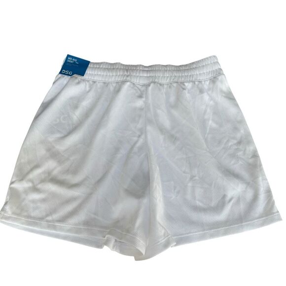 DSG MESH MID-RISE SHORTS GIRLS white color size L 14 NWT relaxed fit - Picture 2 of 5